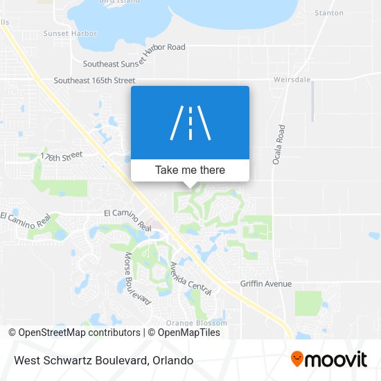 West Schwartz Boulevard map
