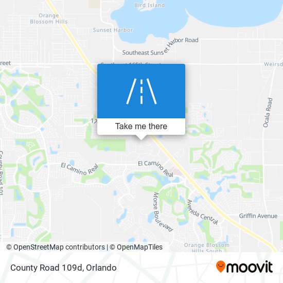 County Road 109d map