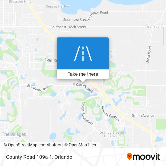 County Road 109a-1 map