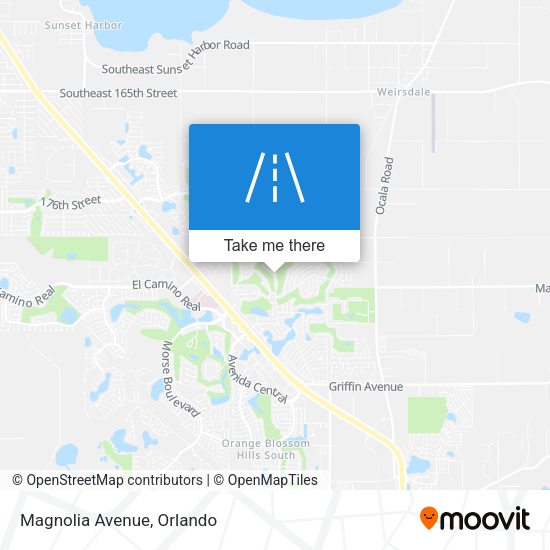 Mapa de Magnolia Avenue