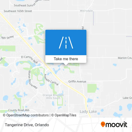 Tangerine Drive map
