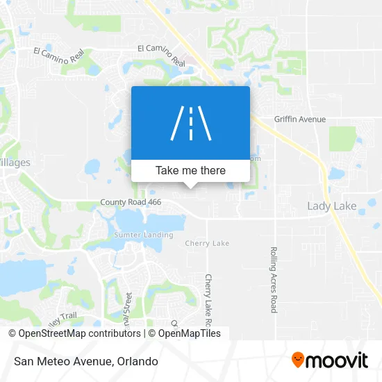San Meteo Avenue map