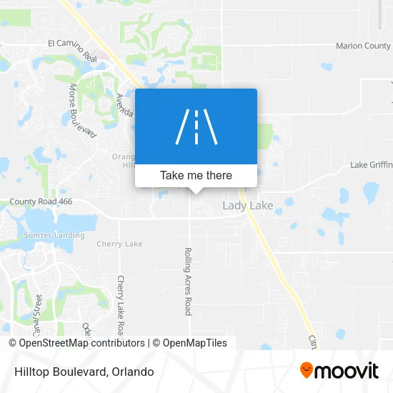 Hilltop Boulevard map