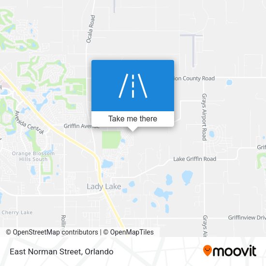 East Norman Street map