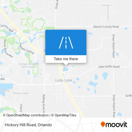 Hickory Hill Road map