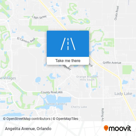 Angelita Avenue map