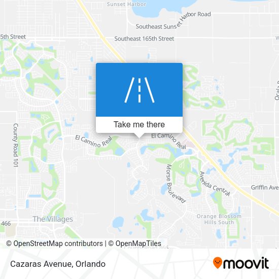 Cazaras Avenue map