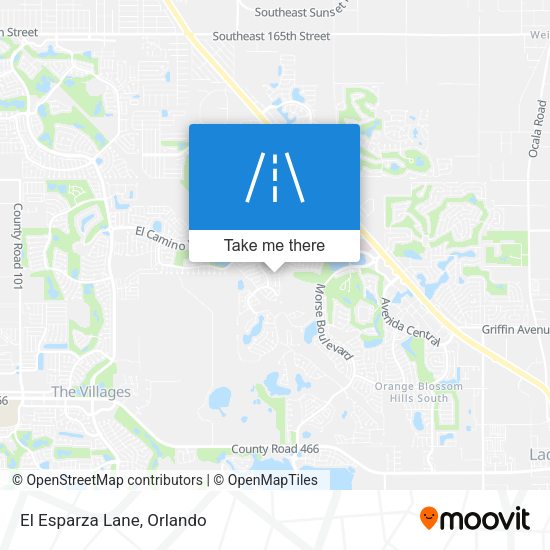 Mapa de El Esparza Lane