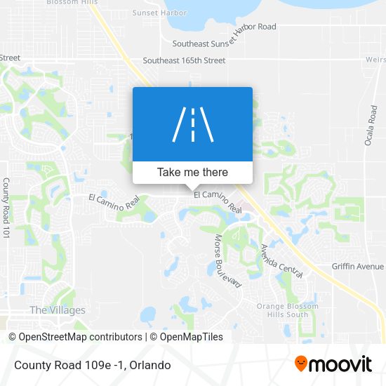 Mapa de County Road 109e -1