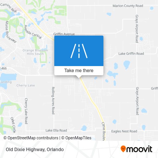 Mapa de Old Dixie Highway