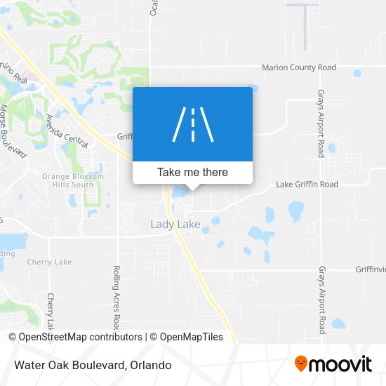 Water Oak Boulevard map