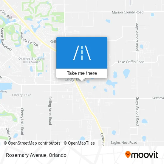 Rosemary Avenue map