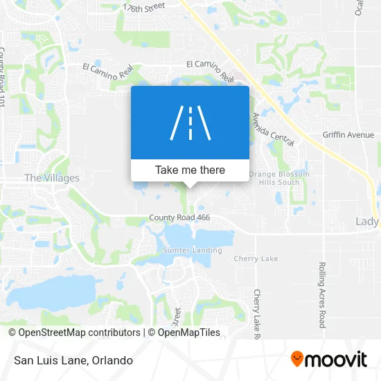 San Luis Lane map