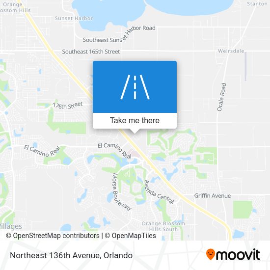 Northeast 136th Avenue map