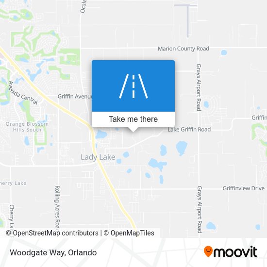 Mapa de Woodgate Way