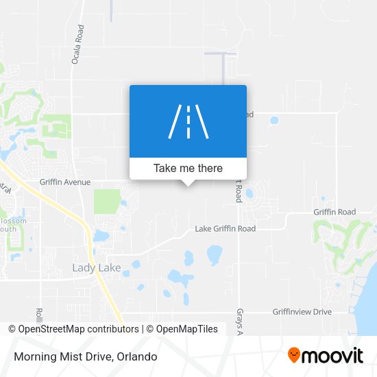 Morning Mist Drive map
