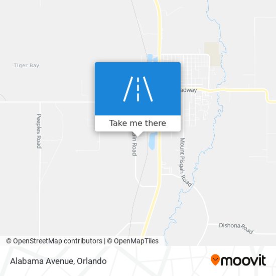 Alabama Avenue map
