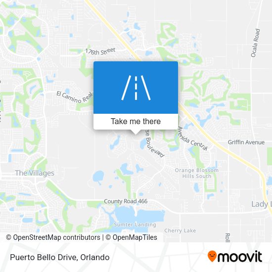 Mapa de Puerto Bello Drive