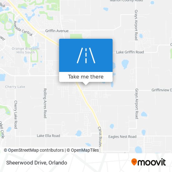 Sheerwood Drive map