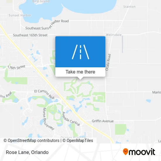Rose Lane map