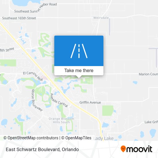 East Schwartz Boulevard map