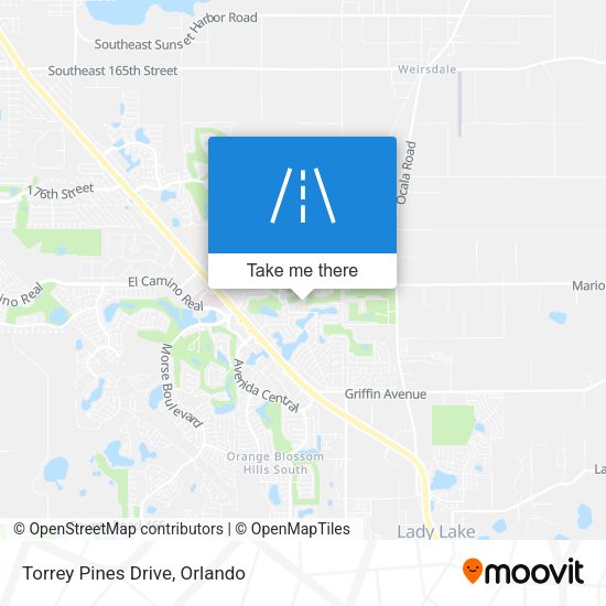 Torrey Pines Drive map