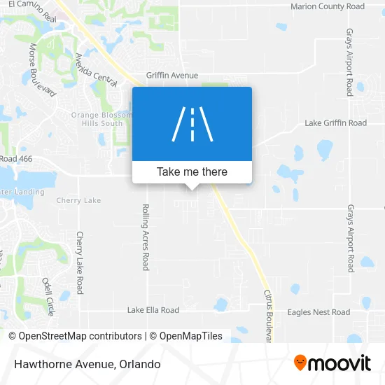Hawthorne Avenue map