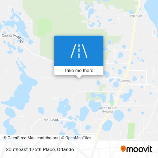 Southeast 175th Place map