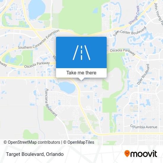 Mapa de Target Boulevard