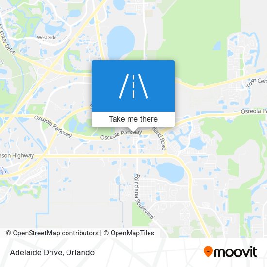 Mapa de Adelaide Drive