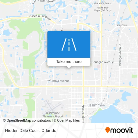 Hidden Dale Court map