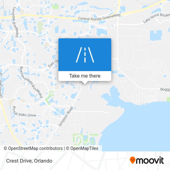 Mapa de Crest Drive