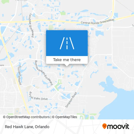 Red Hawk Lane map