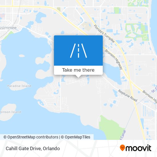 Mapa de Cahill Gate Drive