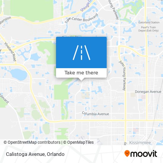 Mapa de Calistoga Avenue