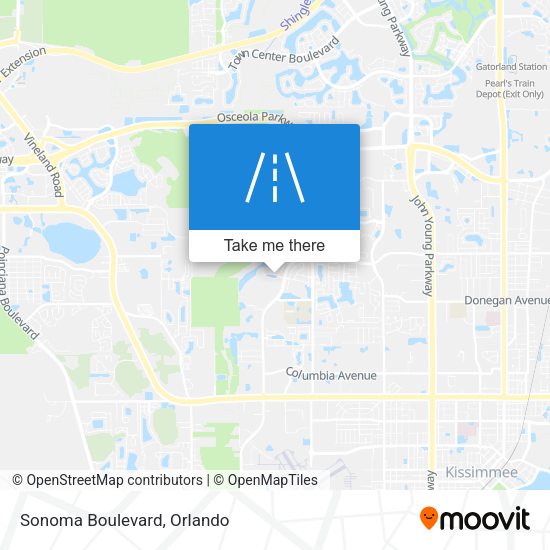 Mapa de Sonoma Boulevard