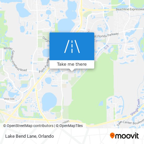 Lake Bend Lane map