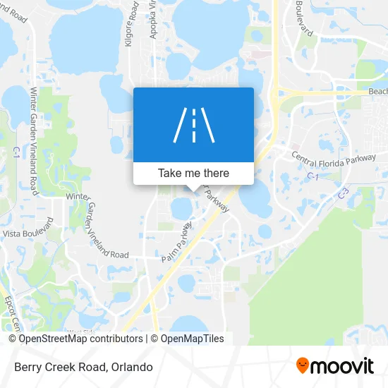 Berry Creek Road map