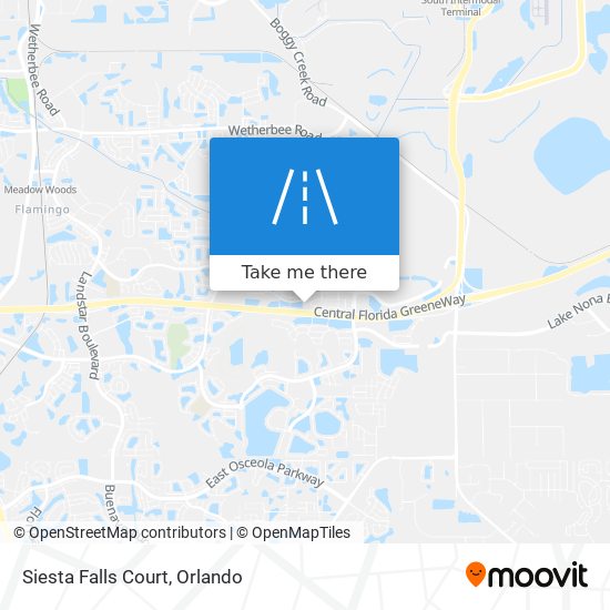 Siesta Falls Court map