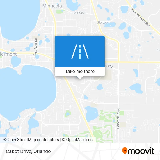 Cabot Drive map