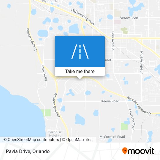 Mapa de Pavia Drive