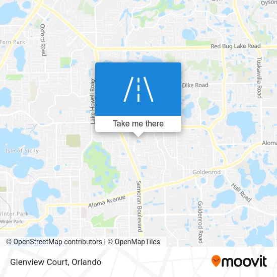 Glenview Court map