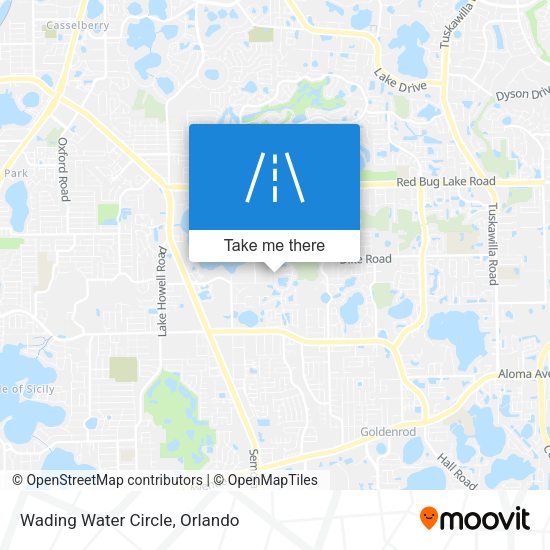 Wading Water Circle map