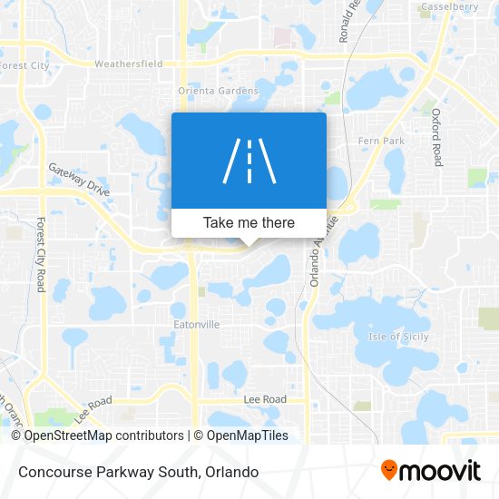 Mapa de Concourse Parkway South
