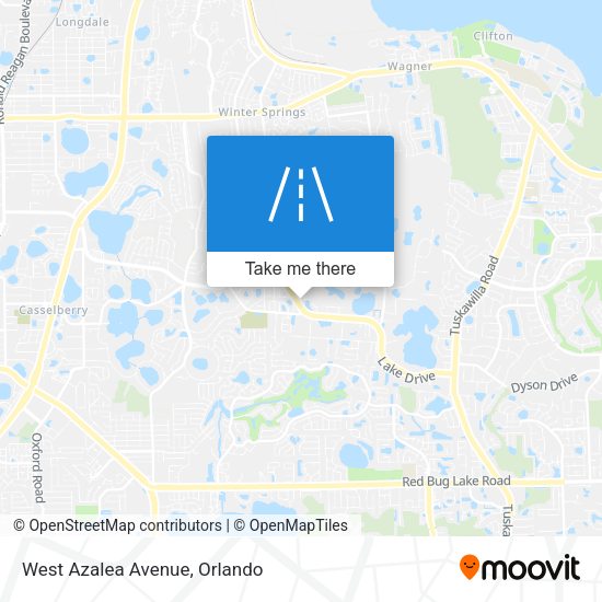 West Azalea Avenue map