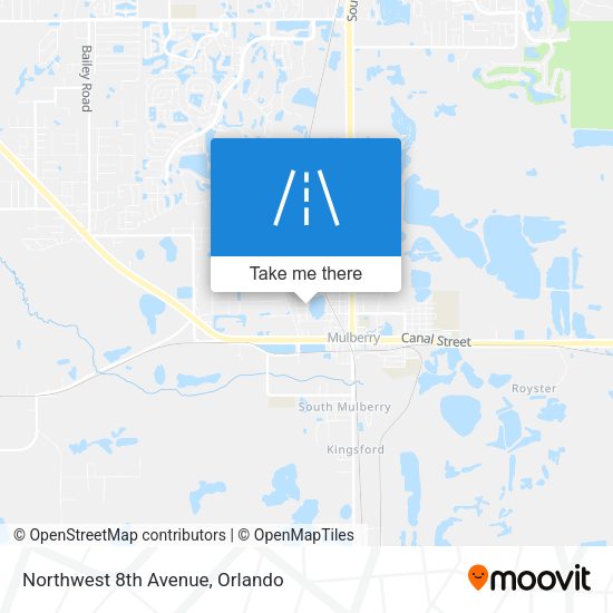 Mapa de Northwest 8th Avenue
