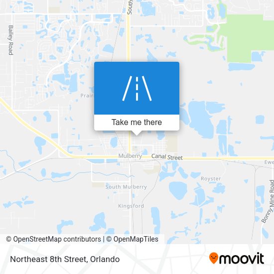 Northeast 8th Street map
