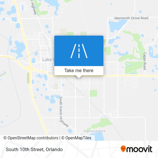 Mapa de South 10th Street