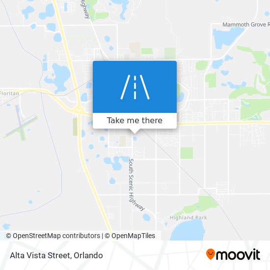 Alta Vista Street map