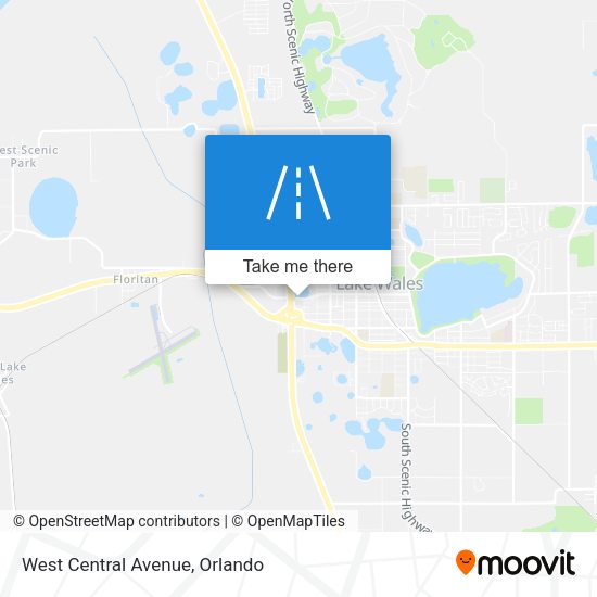 West Central Avenue map